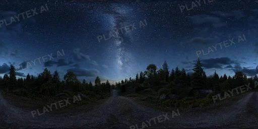Night Sky HDRI Sphere preview showing a 360-degree HDRI environment sphere