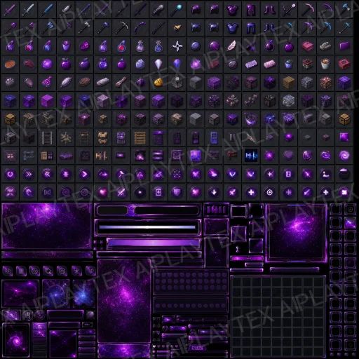 Pack Pvp Galaxy Menu Gui UI Texture preview showing a game-ready UI texture
