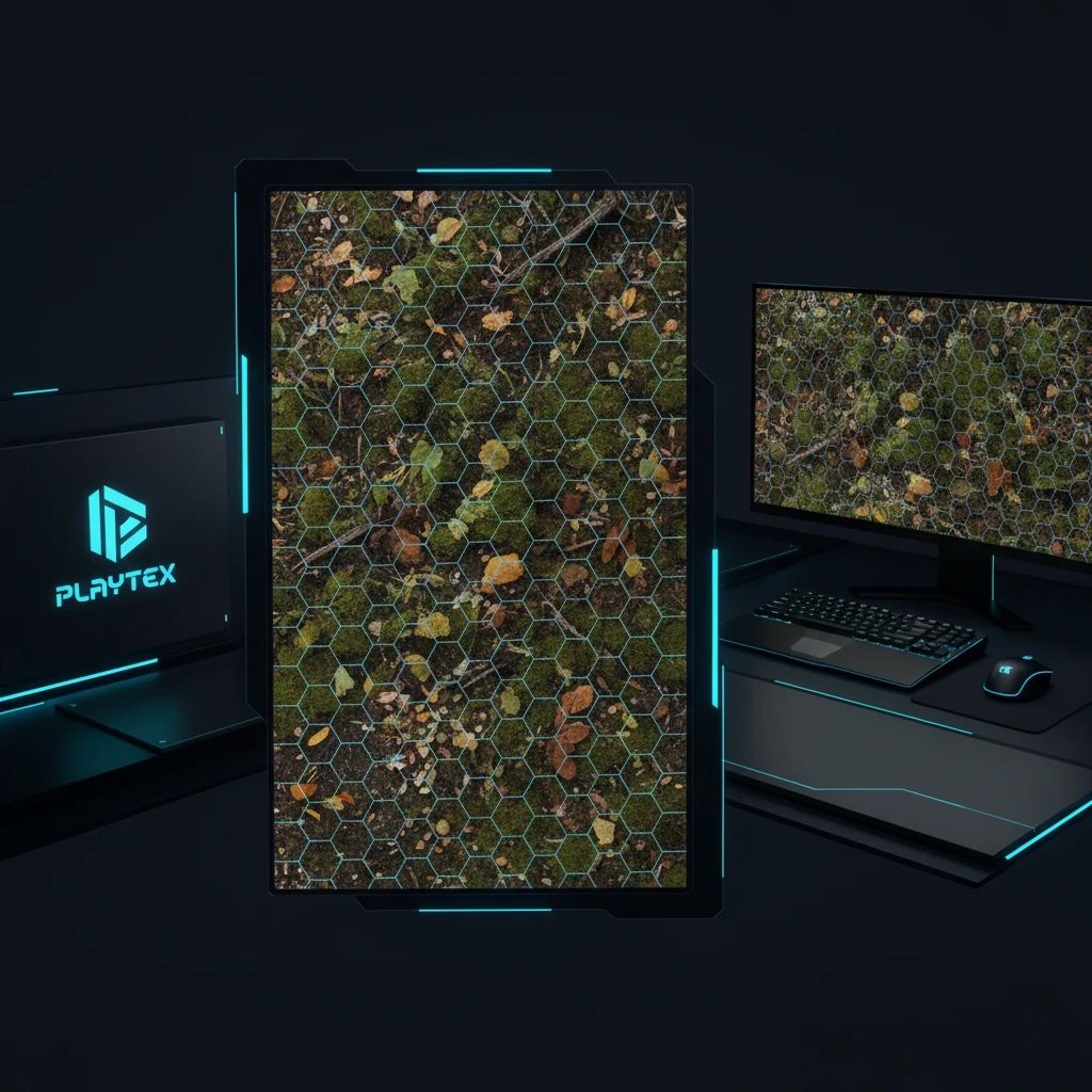 Seamless texture applied to a 3D game environment showing no visible tiling
