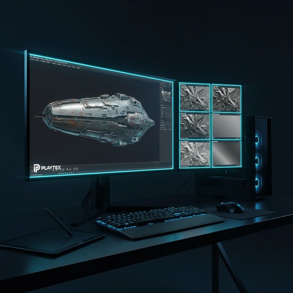 Free AI Texture Generator for Unity and Unreal Engine Materials supporting results visual