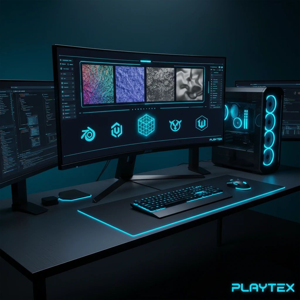 How to Export PBR Maps for Blender, Unity, and Unreal supporting workflow visual
