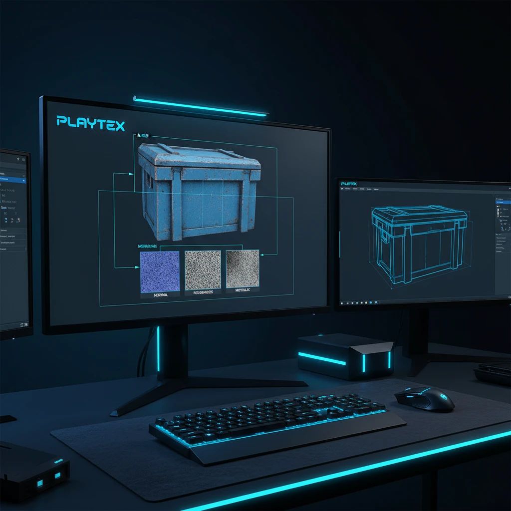 How to Export PBR Maps for Blender, Unity, and Unreal supporting implementation visual