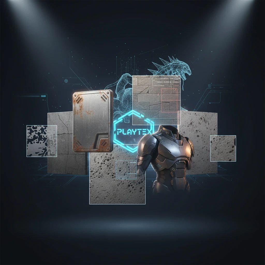 A highly detailed 3D game asset with realistic PBR materials, showcasing reflections and surface textures under dramatic lighting.